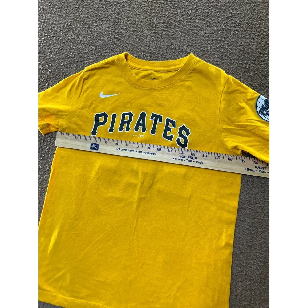 Nike Pittsburgh Pirates Castillo 10 Youth Large Yellow MLB Baseball T-Shirt